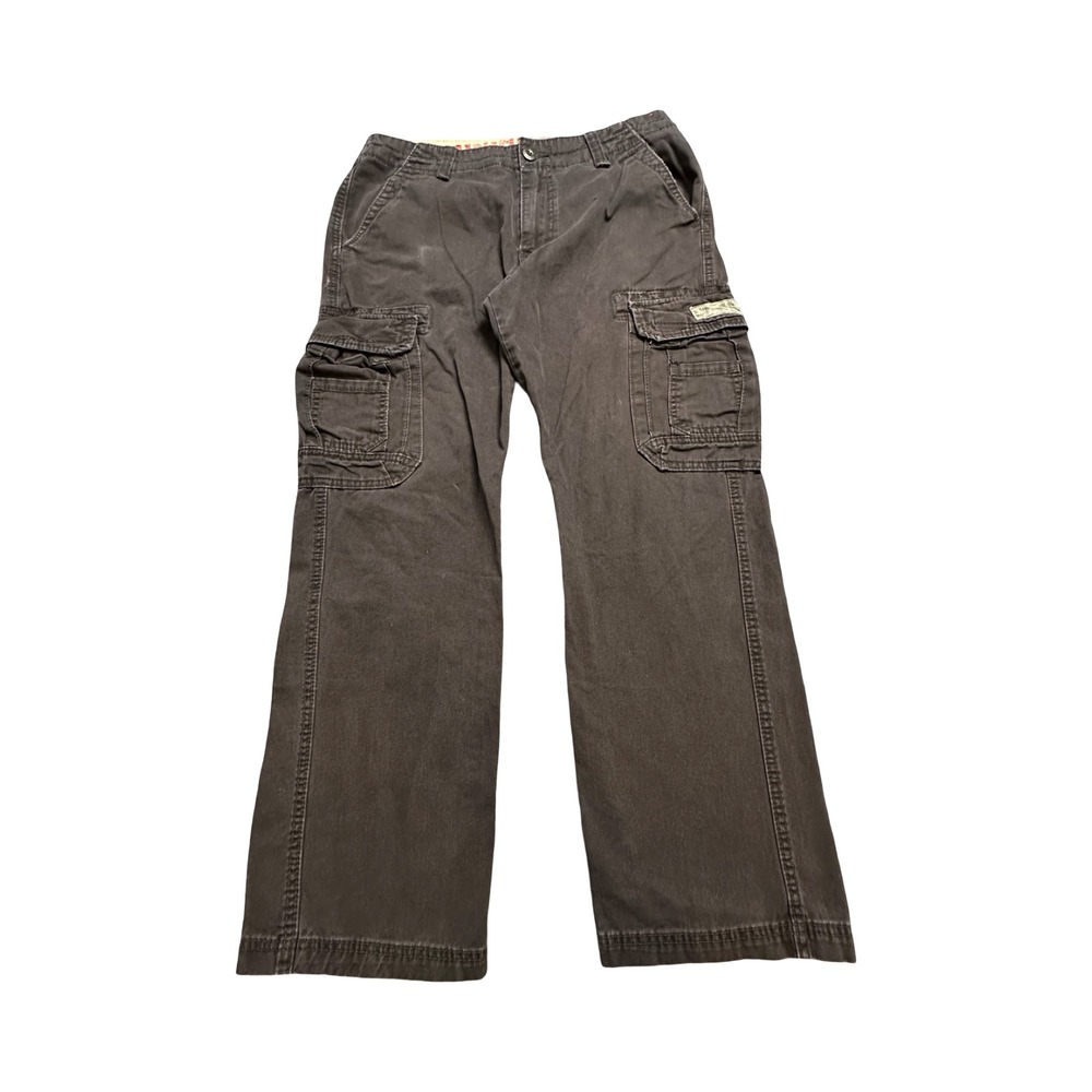 Unionbay Cargo Pants Mens 34x30 Dark Wash Cotton Straight Leg Utility Western